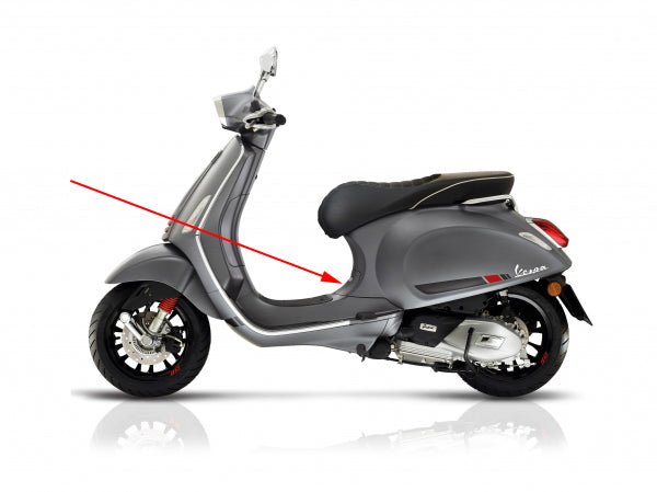 Ventil Piaggio Original Inspektionsklappe Beinschild Titangrau 707/C Sprint sport 67361900hq