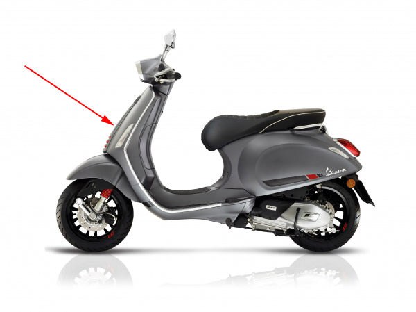 Beinschild Piaggio Original Mitte Titangrau 707/C Sprint sport 1b000203000hq