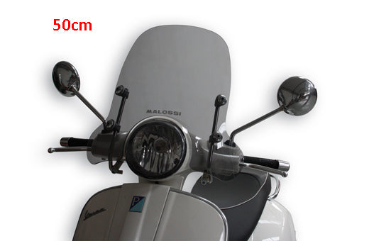 Windschutzscheibe malossi mit Montageset Rauch 50cm GTS, GTS 125cc, GTS 250cc, GTS alle Modelle, GTS super 300cc 4515118