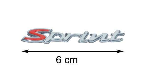 Emblem Piaggio Original Schriftzug [Sprint] Frontscheibe Chrom Sprint 50/125/150 1b001263