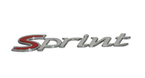 Emblem Piaggio Original Schriftzug [Sprint] Seitenwand Chrom Sprint 50/125/150 1b000943