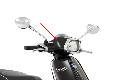Lenkerverkleidung Piaggio Original oben Schwarz glänzend 94 Sprint 1b00007100090