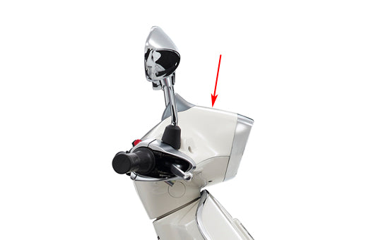 Lenkerverkleidung Piaggio Original oben Weiß monte 544 Sprint 1b000071000br