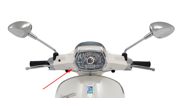 Lenkerverkleidung Piaggio Original unten Weiß monte 544 Sprint 1b001231000br