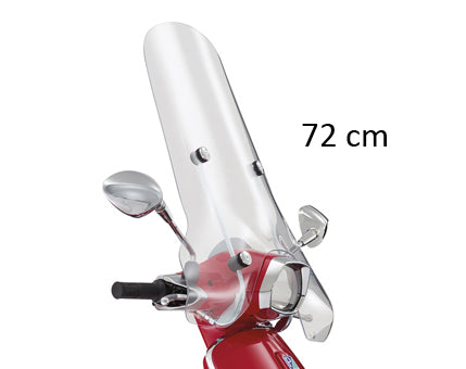 Windschutzscheibe Piaggio Original mit Montageset hoch 72cm farblos Sprint 1b001114