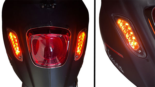 Blinker Set DMP LED (i-get 37049) hinten leicht getönt Primavera, Sprint