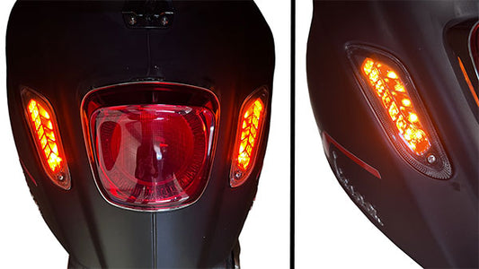 Blinker Set DMP LED (i-get 37049) hinten leicht getönt Primavera, Sprint