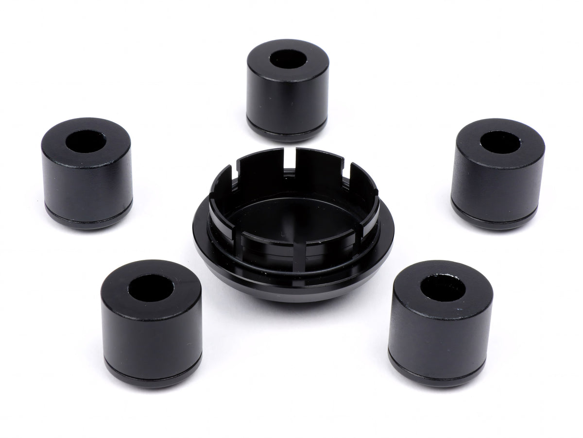 Abdeckkappen-Set Radmutter / Felge Ø 35mm Moto Nostra CNC, für Vespa ET2, ET4, GT, GTL, GTS, GTV, LX, LXV, S, Gilera Fuoco, Piaggio Fly, Hexagon, Liberty, MP3, Sfera RST, Zip FR, Zip II, Zip SP