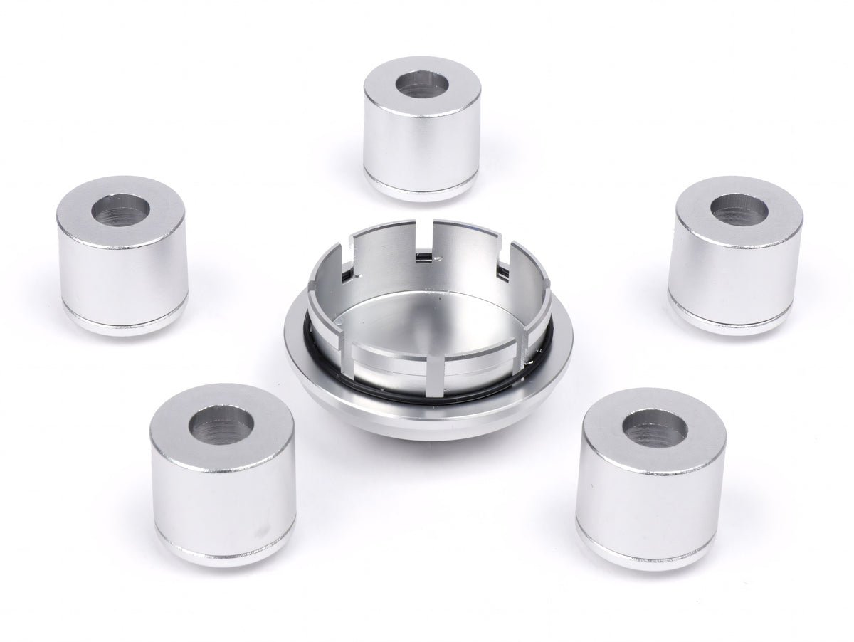 Abdeckkappen-Set Radmutter / Felge Ø 35mm Moto Nostra CNC, für Vespa ET2, ET4, GT, GTL, GTS, GTV, LX, LXV, S, Gilera Fuoco, Piaggio Fly, Hexagon, Liberty, MP3, Sfera RST, Zip FR, Zip II, Zip SP