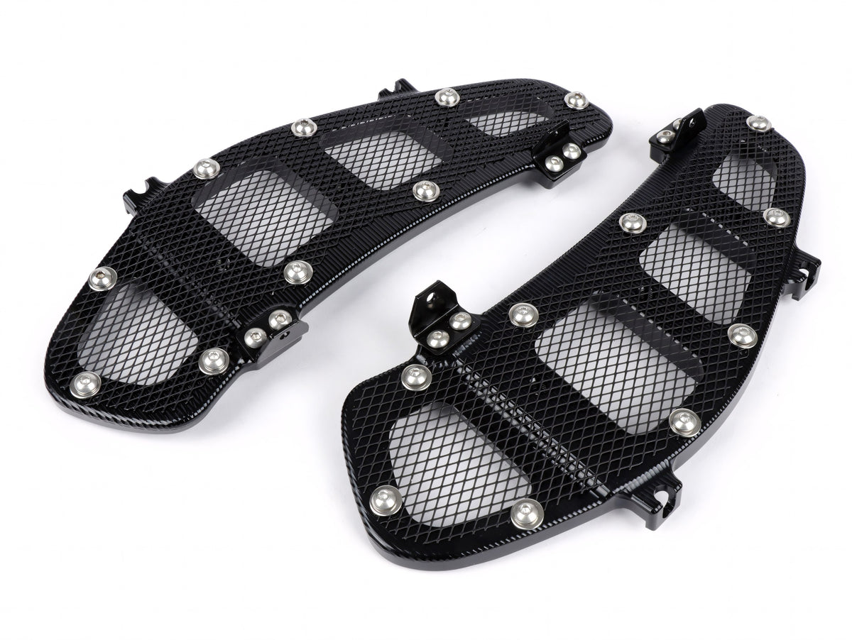 Gepäckfachgitter / Lüftungsgitter Set Moto Nostra CNC, für Vespa GT 250, GT L 125, GT L 200, GTS 125-300, GTS Super 125-300, GTS Super Sport 125-300, GTV 125-300