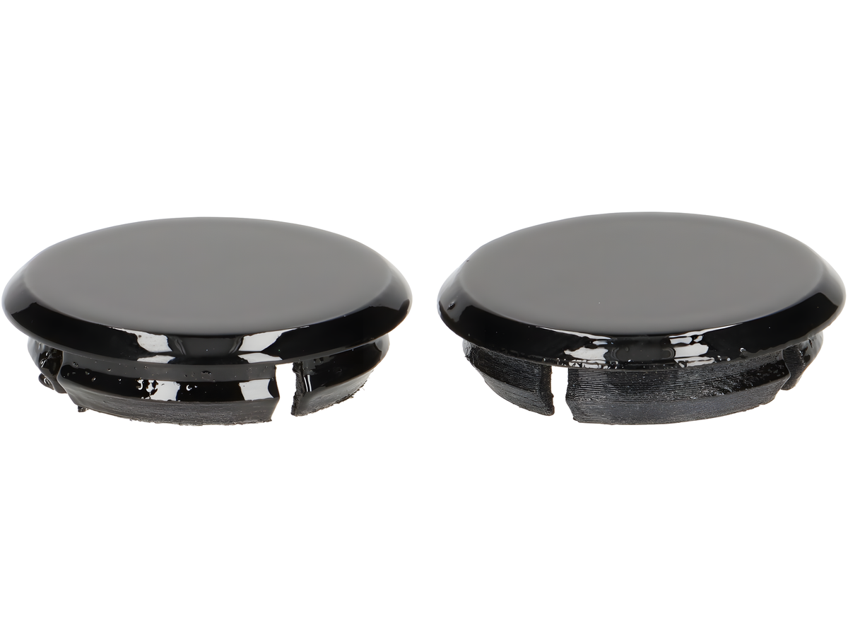 Abdeckkappen-Set Moto Nostra Spiegellöcher für Nero Deciso (94) für Vespa GTS 125 Keyless, GTS 300 HPE Keyless