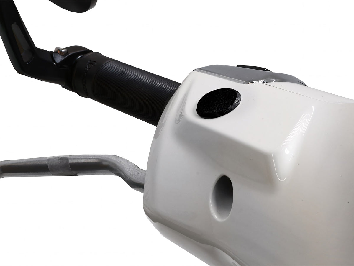 Abdeckkappen-Set Moto Nostra Spiegellöcher für Nero Convinto (99, C) für Vespa GTS 125 Keyless, GTS 300 HPE Keyless