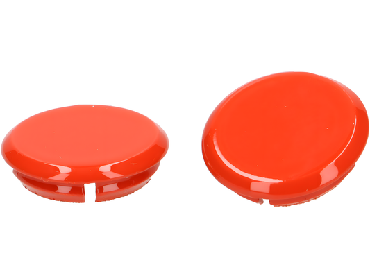Abdeckkappen-Set Spiegellöcher Moto Nostra für orange Impulsivo (A11) für Vespa GTS 125 Keyless, GTS 300 HPE Keyless