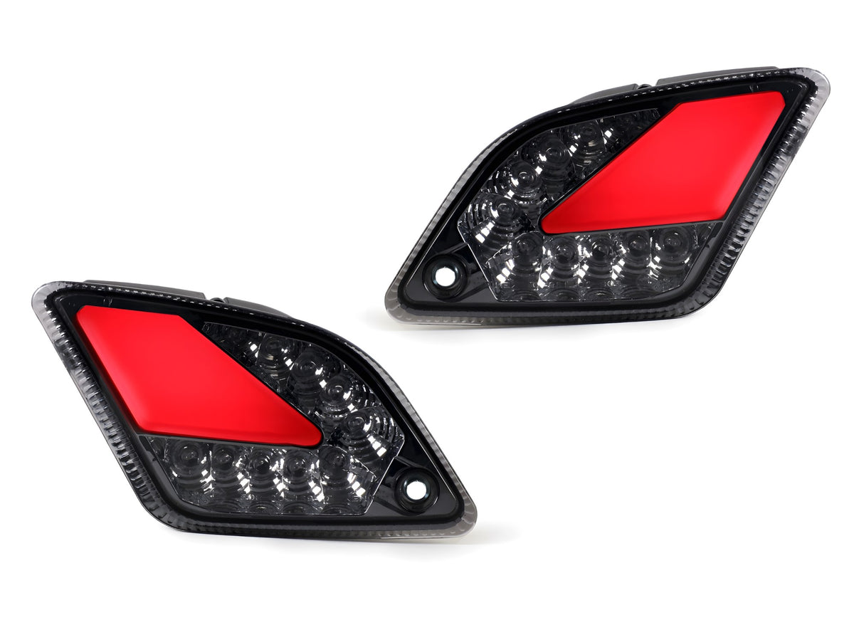 Blinker-Set Moto Nostra hinten dynamisches LED Lauflicht, Positionslicht, E-Prüfzeichen, Smoked für Vespa GT, GTL, GTV, GTS 125-300