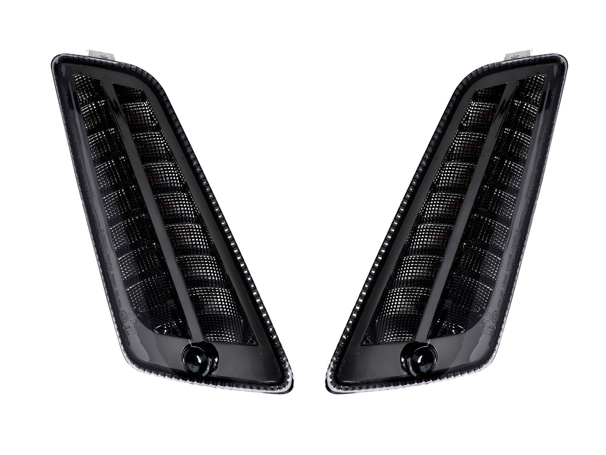 Blinker-Set Moto Nostra vorne 2K22 dynamisches LED Lauflicht, Tagfahrlicht, E-Prüfzeichen, Smoked für Vespa GT, GTL, GTV, GTS 125-300, HPE, Supertech (2019-2022)