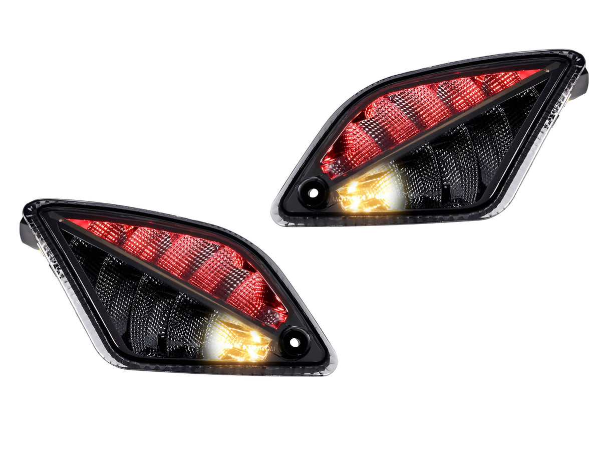 Blinker-Set Moto Nostra hinten 2K22 dynamisches LED Lauflicht, Positionslicht, E-Prüfzeichen, Smoked für Vespa GT, GTL, GTV, GTS 125-300